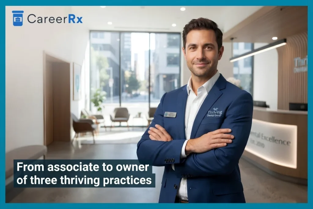 From associate to owner of three thriving practices