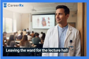 Leaving the ward for the lecture hall